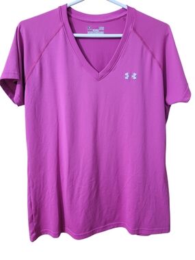 Under Armour Pink V-Neck Active Tee